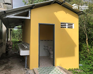 Renovated school toilet in Vietnam