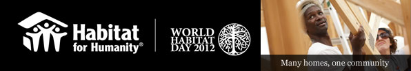 Habitat for Humanity -- World Habitat Day 2012. Many homes, one community