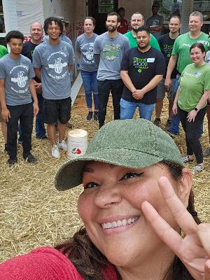 Building my Habitat Home. Thank you, Publix!!